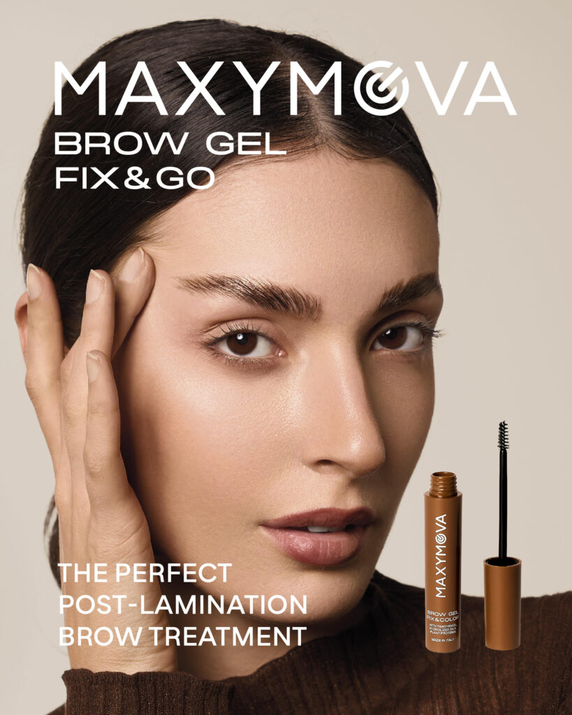 MAXYMOVA впечатли публиката на Cosmoprof 2025 с иновации в грижата за веждите 3 brow gel fixcolor 3