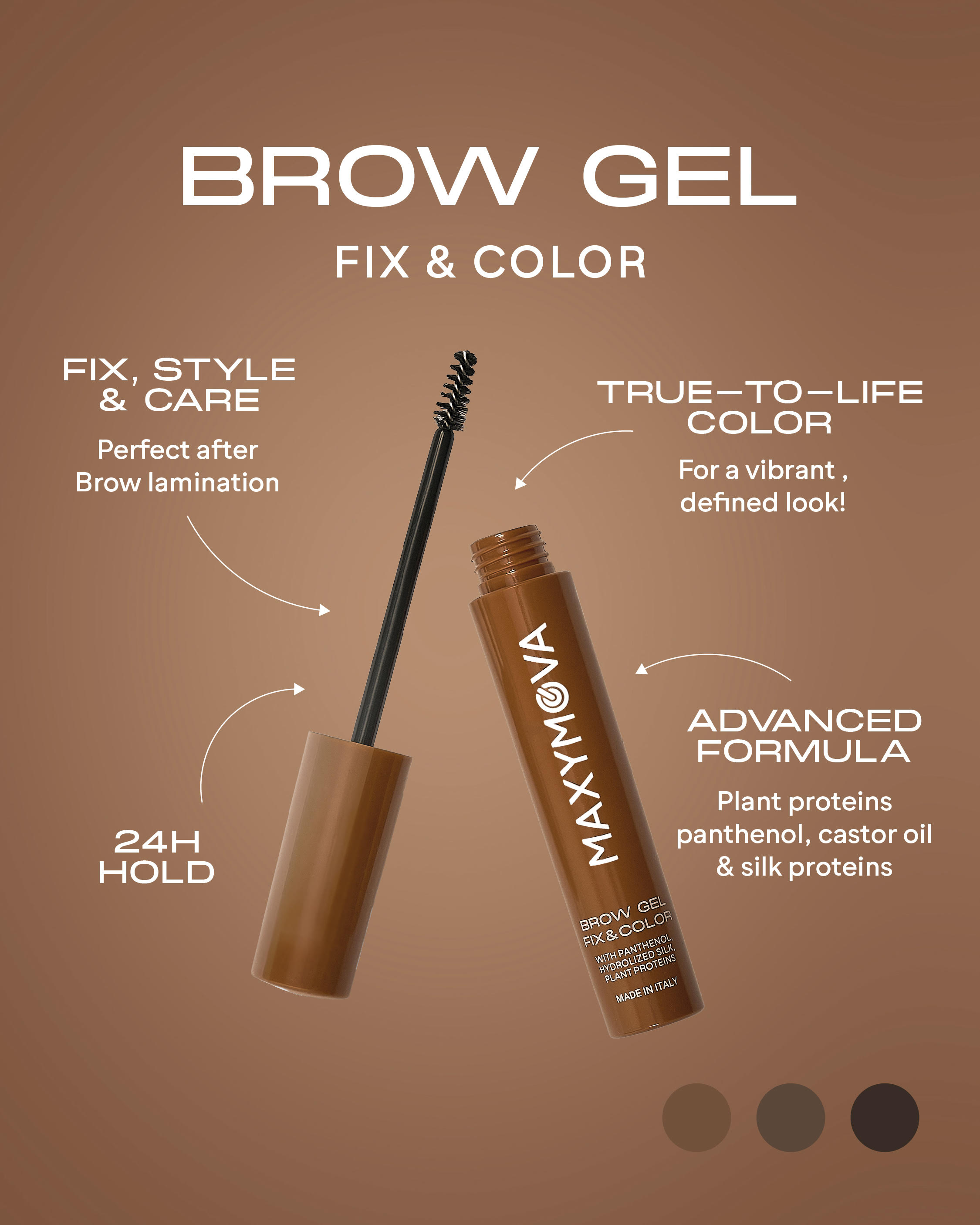 Гел за вежди Fix & Color MAXYMOVA / Комплект 8 Гел за вежди Fix & Color MAXYMOVA / Комплект - Image 8